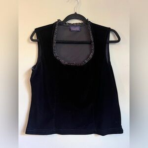 Black velvet Tank